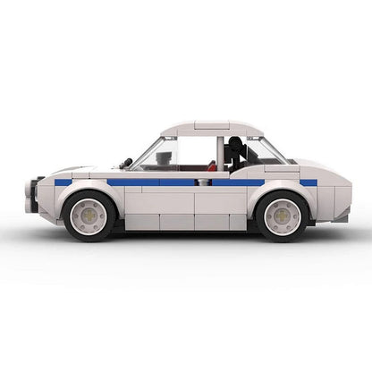 MK1 Classic Rally Car MOC Building Kit | 8-Wide Vintage Racing Vehicle Model - 2