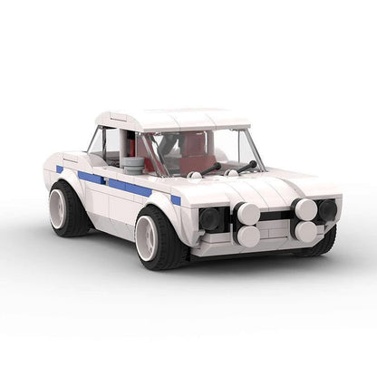 MK1 Classic Rally Car MOC Building Kit | 8-Wide Vintage Racing Vehicle Model - 3