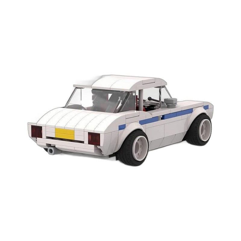 MK1 Classic Rally Car MOC Building Kit | 8-Wide Vintage Racing Vehicle Model - 5