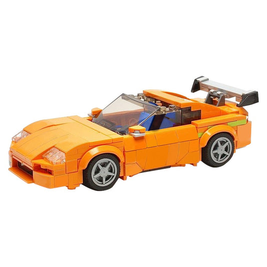 MK4 JDM Twin-Turbo Street Racing Coupe Orange Building Kit | LEGO-Compatible MOC - 2