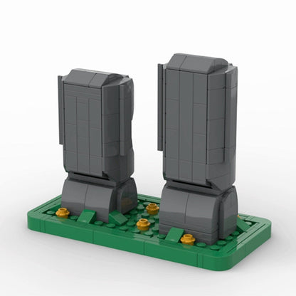 Moai Statue MOC Building Kit | Ancient Island Monument Model - 3