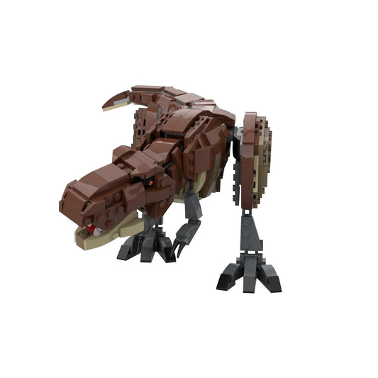 moc-102545 tyrannosaurus rex minifigure scale building set - 2