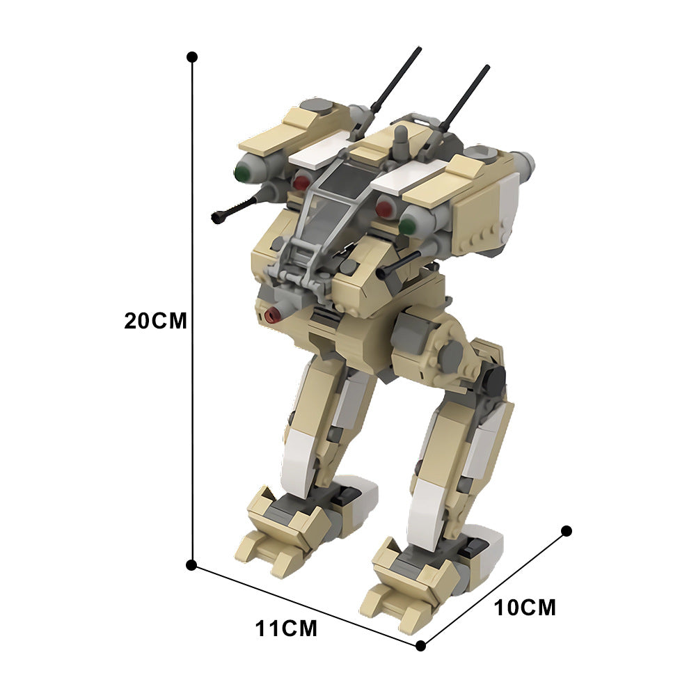 moc-171663 flea battlemech building set - gobricks - 4