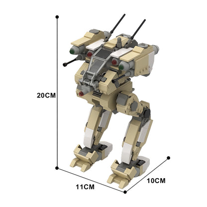 moc-171663 flea battlemech building set - gobricks - 4