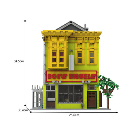 moc-186048 street view bob's burgers house 4699 pcs - 5