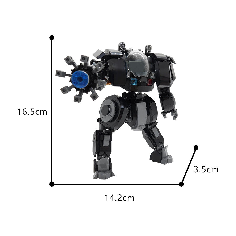 moc-186265 x-17 riot control mech suit building set - 4