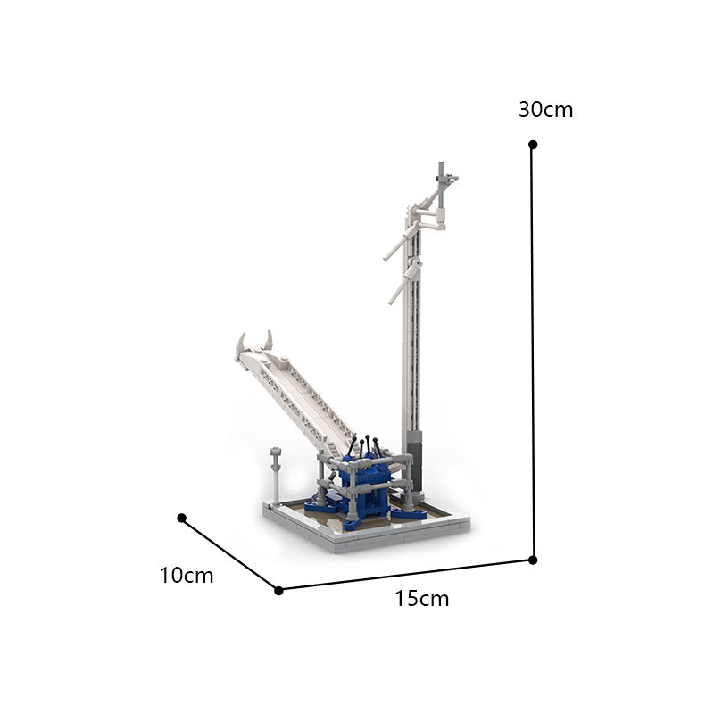 moc-89466 falcon 1 & launch pad - saturn v scale - 261 pcs - 5