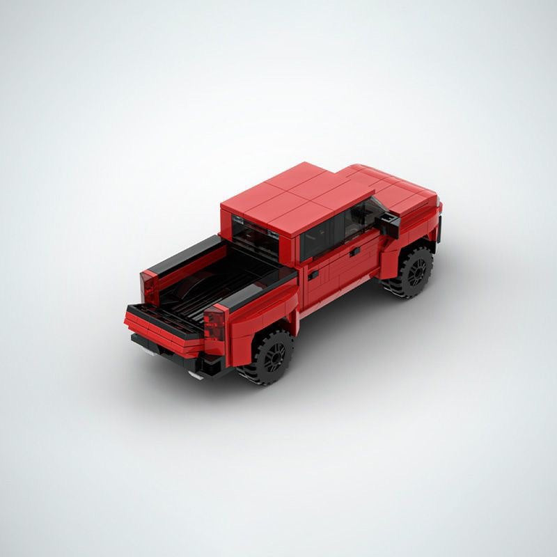 Modern 1500 4x4 Pickup Truck Building Kit | 7-Wide LEGO-Compatible MOC - 3