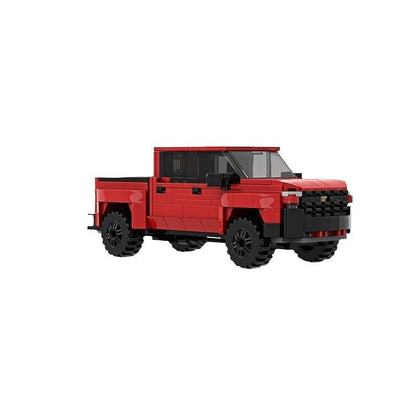 Modern 1500 4x4 Pickup Truck Building Kit | 7-Wide Off-Road Vehicle Model - 1