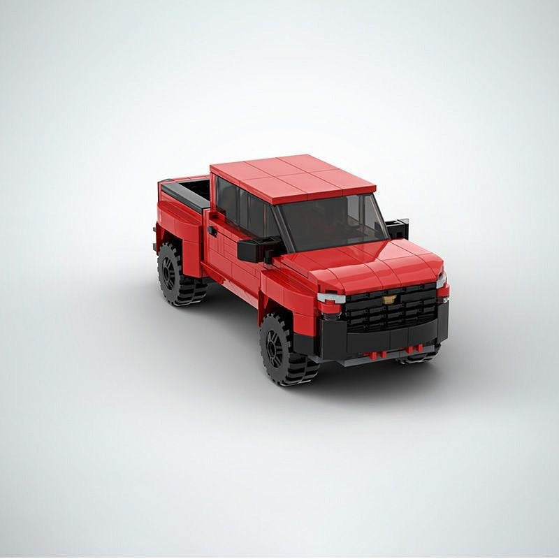 Modern 1500 4x4 Pickup Truck Building Kit | 7-Wide Off-Road Vehicle Model - 5