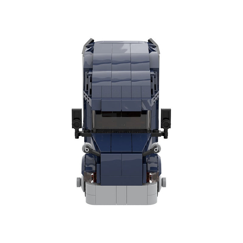 Modern American Heavy Semi-Truck MOC Building Kit | Cargo Vehicle Model - 3