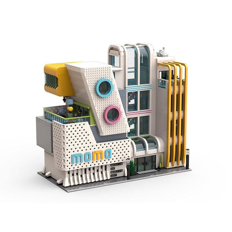 Modern Art Museum Modular Building Kit | LEGO-Compatible MOC - 4
