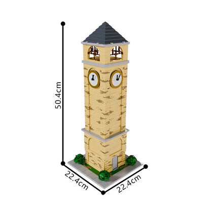 Modern Clock Tower MOC Building Kit | City Landmark Architecture Model - 3