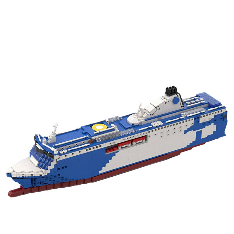 Modern Cruiseferry MOC Building Kit - 1:325 Scale Maritime Model - 2