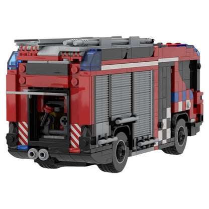 Modern Hybrid Municipal Fire Engine MOC Building Kit - 2