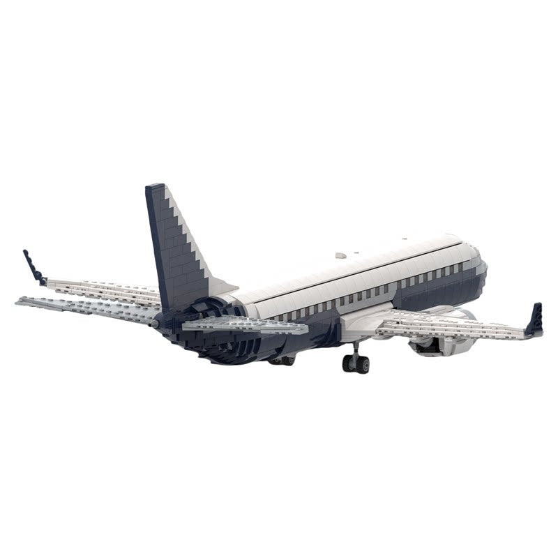 Modern Narrow-Body Twinjet Airliner MOC Building Kit - 4