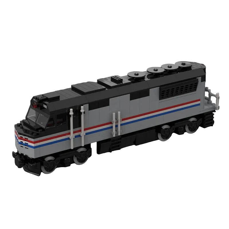 Modern Passenger Diesel Locomotive MOC Building Kit | Urban Train Model - 1