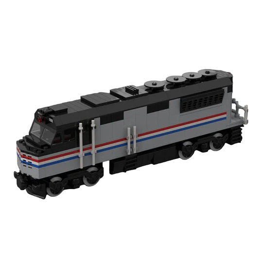 Modern Passenger Diesel Locomotive MOC Building Kit | Urban Train Model - 1
