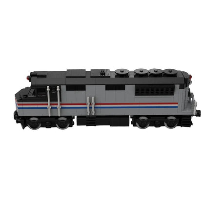 Modern Passenger Diesel Locomotive MOC Building Kit | Urban Train Model - 2