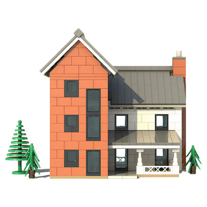 Modern Silo House MOC Architecture Building Kit - 3
