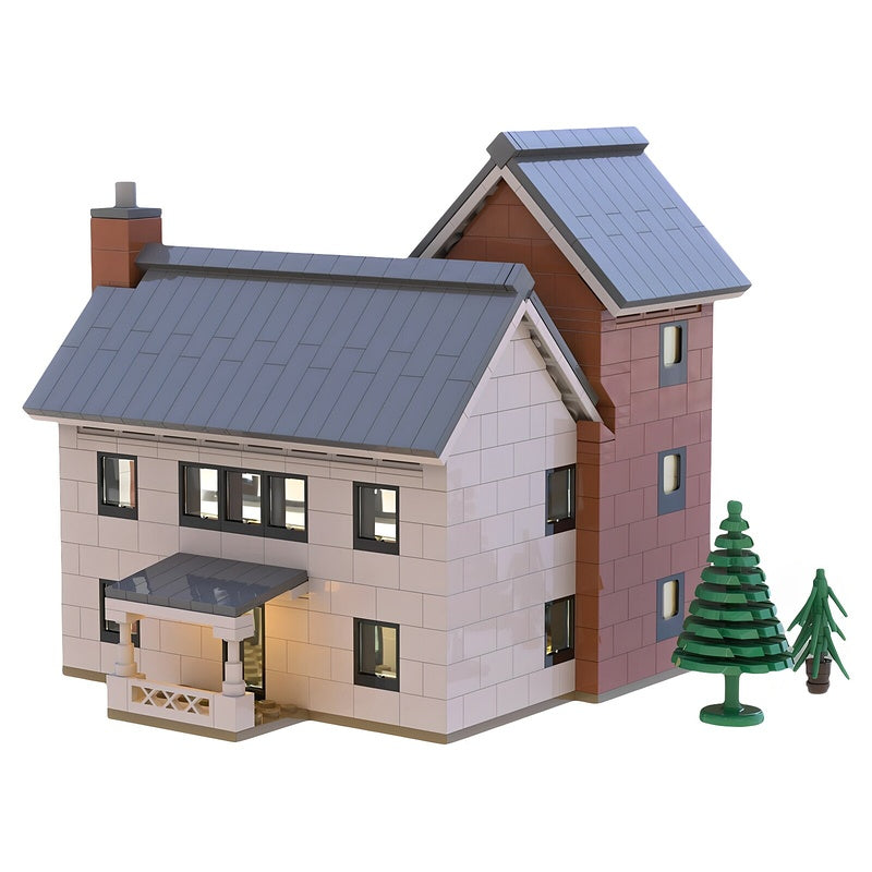 Modern Silo House MOC Architecture Building Kit - 4