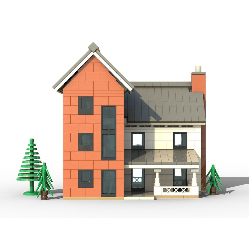 Modern Silo House Residence MOC Building Kit - 3