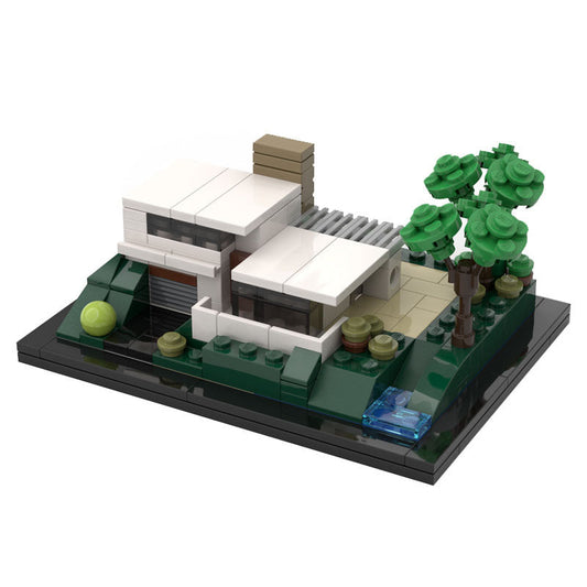 Modern Villa Archidoodle Building Kit | LEGO-Compatible MOC - 1