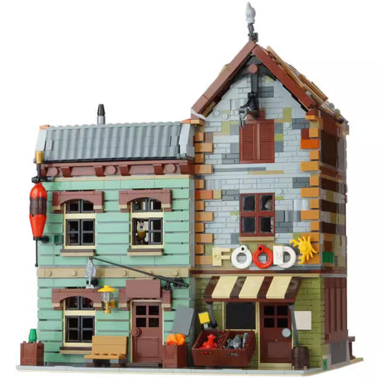 Modular Bait Shop And Grocery Building Kit | Compatible MOC - 1