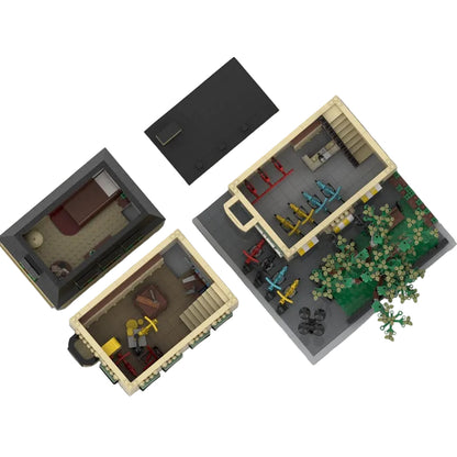 Modular Bicycle Shop MOC Urban Storefront Building Kit - 3