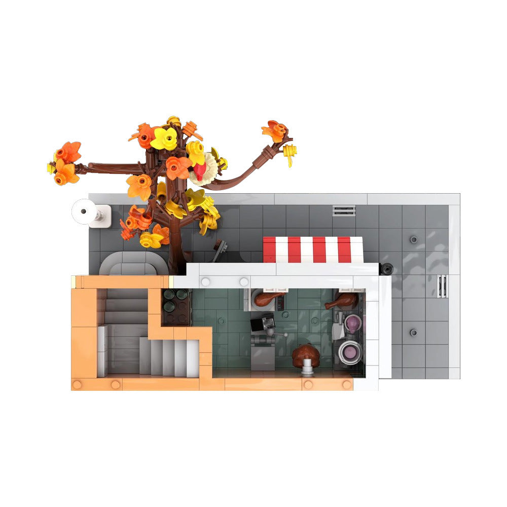 Modular Butcher Store Building Kit | Compatible MOC - 3