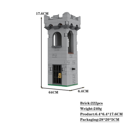 Modular Dungeon Tower Building Kit | Compatible MOC - 3