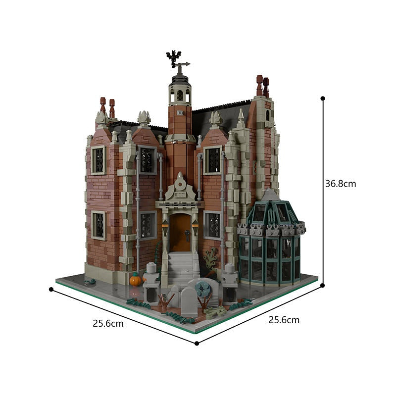 Modular Haunted Mansion MOC Building Kit | Gothic Architecture Model - 4