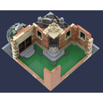 Modular Haunted Mansion MOC Building Kit | Gothic Architecture Model - 5