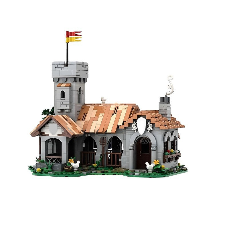 Modular Medieval Royal Horse Stable  Building Kit | Compatible MOC - 1