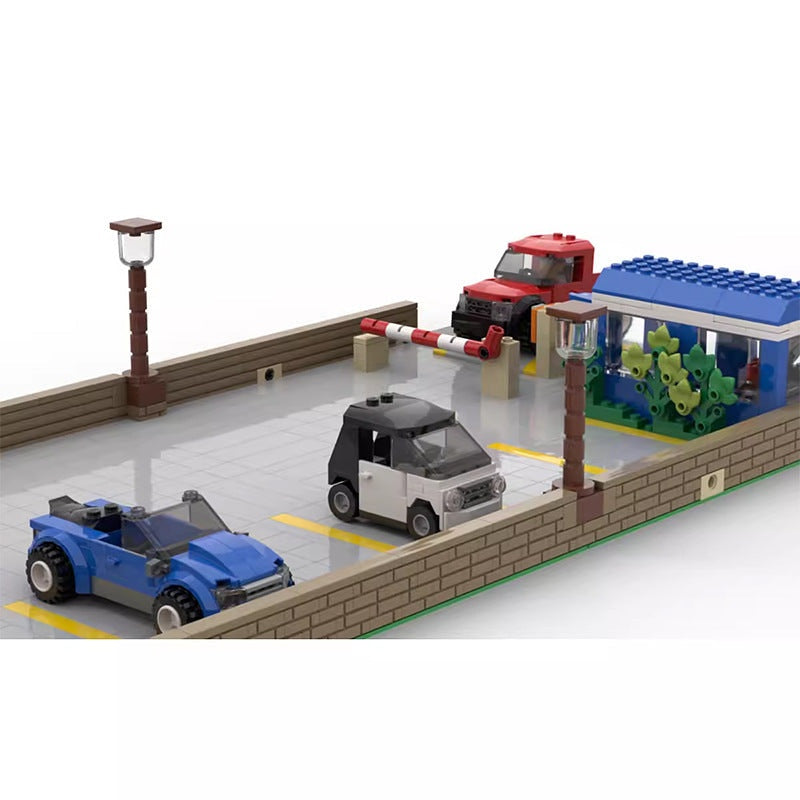 Modular Parking Lot MOC Building Kit | Modern City Architecture - 2