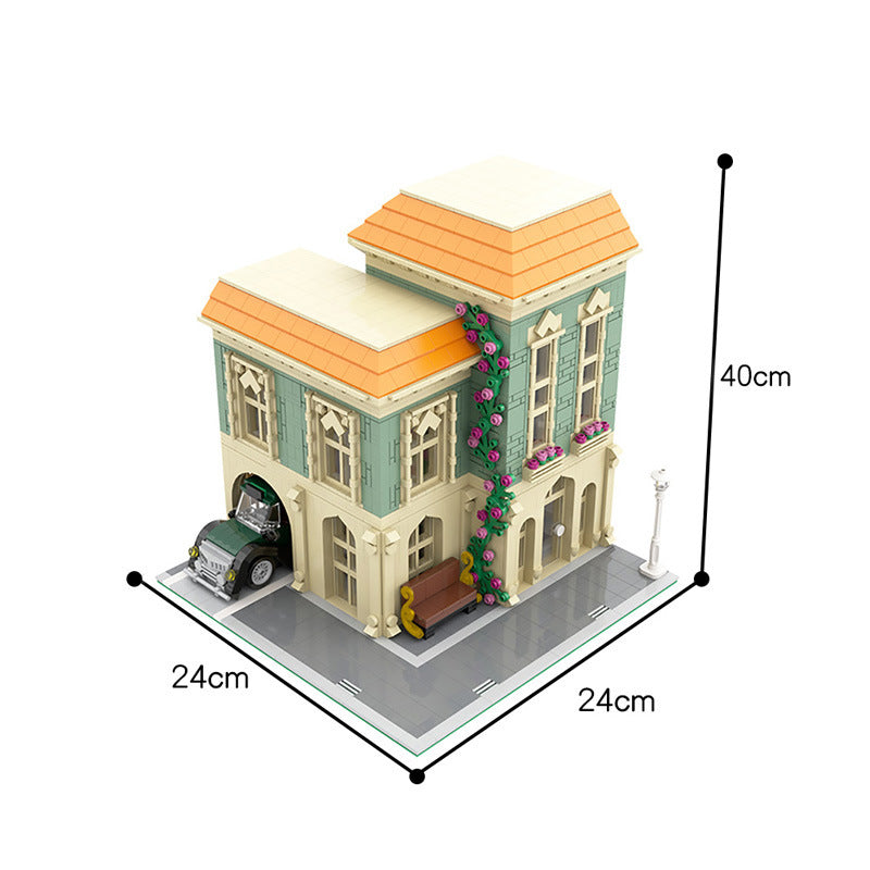 Modular Post Office + Delivery Car Building Kit | LEGO-Compatible MOC - 2