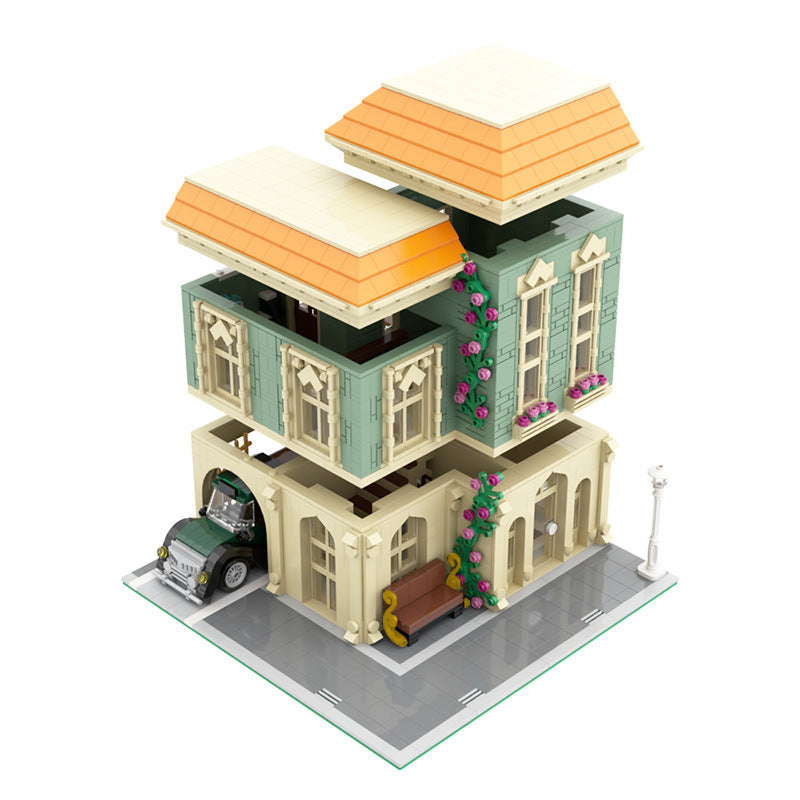 Modular Post Office + Delivery Car Building Kit | LEGO-Compatible MOC - 5