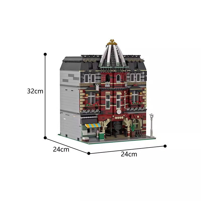 Modular School Building MOC Building Kit | City Architecture Model - 2