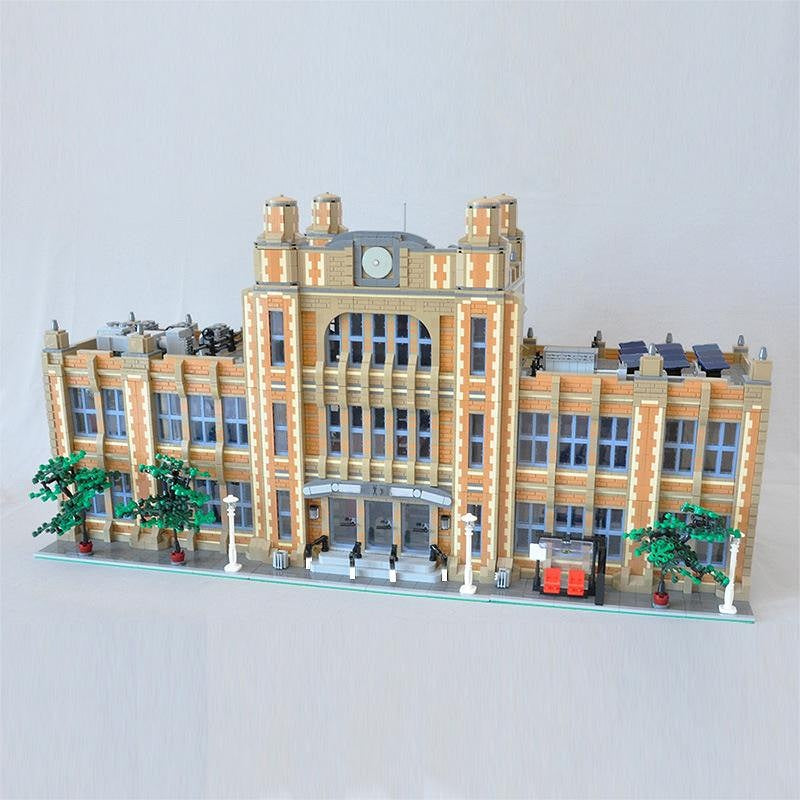 Modular School MOC Building Kit | Modern Education Building Model - 2
