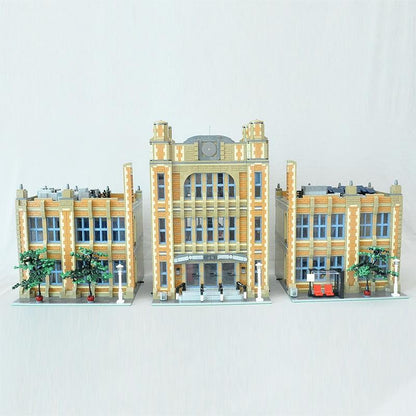 Modular School MOC Building Kit | Modern Education Building Model - 4