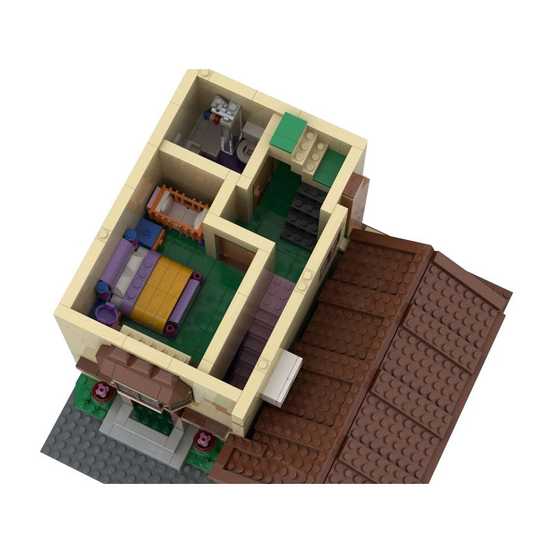 Modular Suburban Cartoon Family House Building Kit | LEGO-Compatible MOC - 3