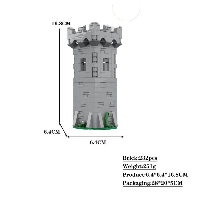 Modular Tower MOC Fantasy Architecture Building Kit - 2