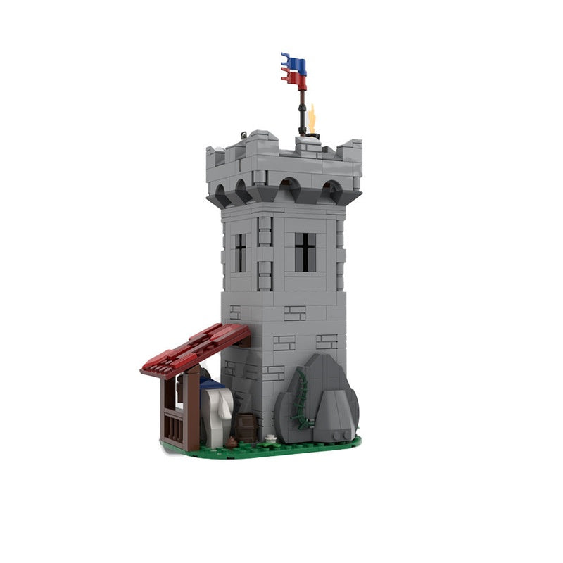 Modular Watchtower MOC Building Kit | Medieval Castle Tower Architecture - 2
