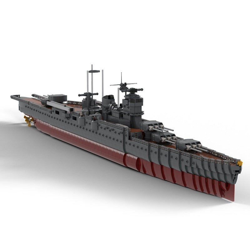 Mogami Heavy Cruiser WWII Warship Building Kit | LEGO-Compatible MOC - 1