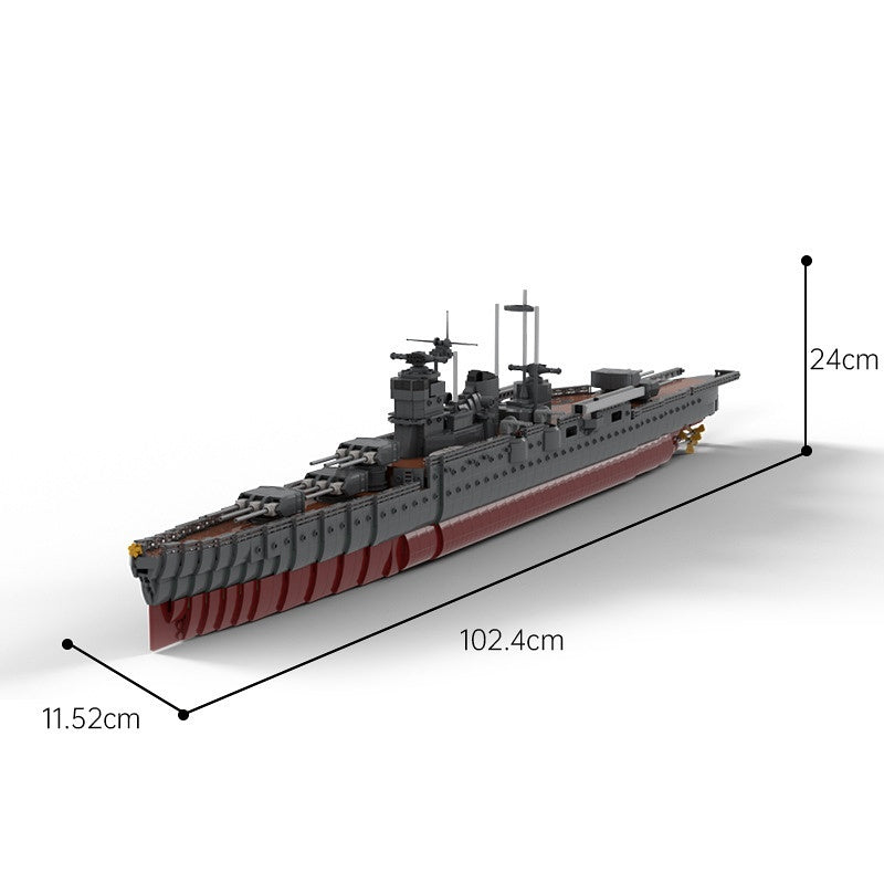 Mogami Heavy Cruiser WWII Warship Building Kit | LEGO-Compatible MOC - 3