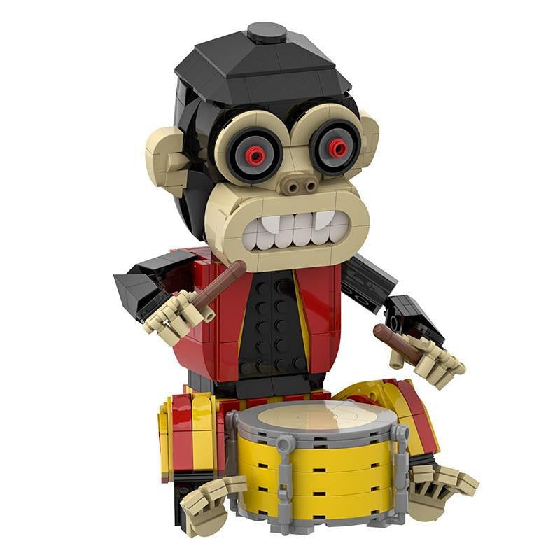 Monkey MOC Building Kit | Poseable Wildlife Sculpture Display Model - 2