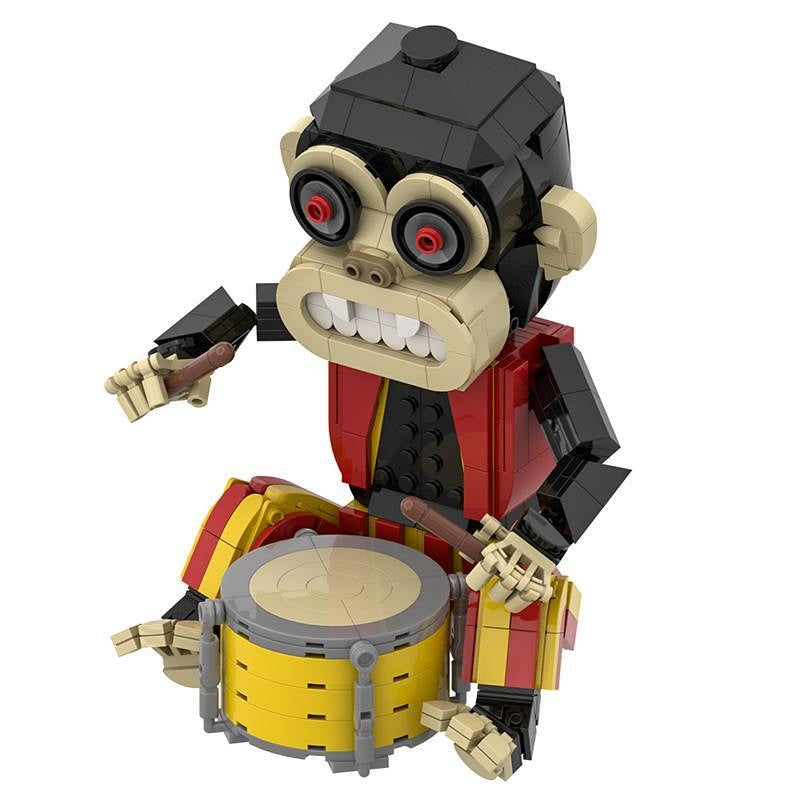 Monkey MOC Building Kit | Poseable Wildlife Sculpture Display Model - 5
