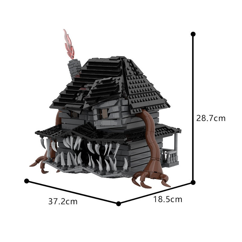 Monster House MOC Building Kit | Haunted Fantasy Architecture Model - 2