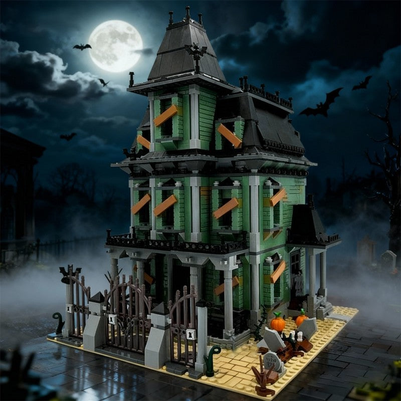 Monsters Haunted Mansion Building Kit | LEGO-Compatible MOC - 2