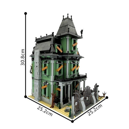 Monsters Haunted Mansion MOC Building Kit | Spooky Architecture Model - 4